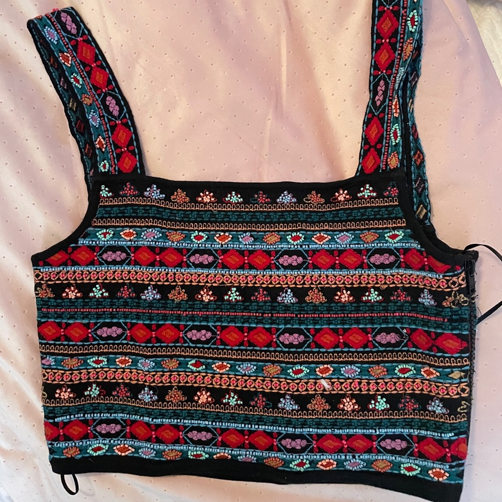 Zara sequin top